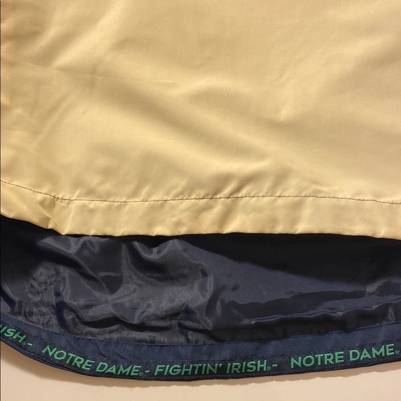 Notre Dame 1/4 Zip Navy Blue & Tan Jacket Windbreaker NWT - Picture 8 of 10